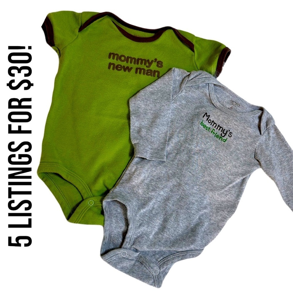 Carter’s Baby Boy 6 month onesies lot
